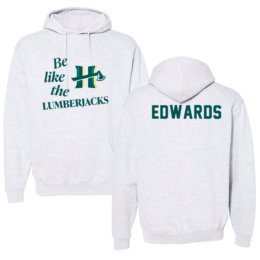 Cal Poly Humboldt Wrestling Light Gray Be Like Us Hoodie - Andrew Edwards