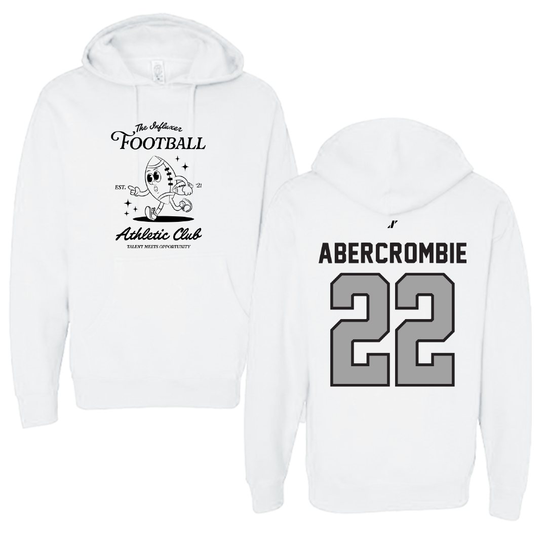 Football White Influxer Athletic Club Hoodie - #22 Jordan Abercrombie