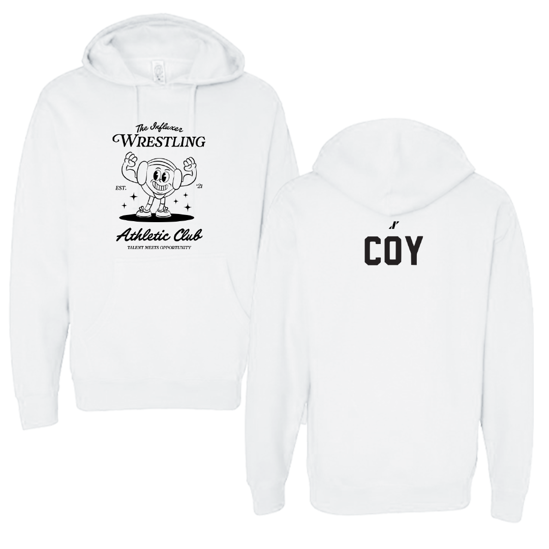 Wrestling White Influxer Athletic Club Hoodie - Greg Coy