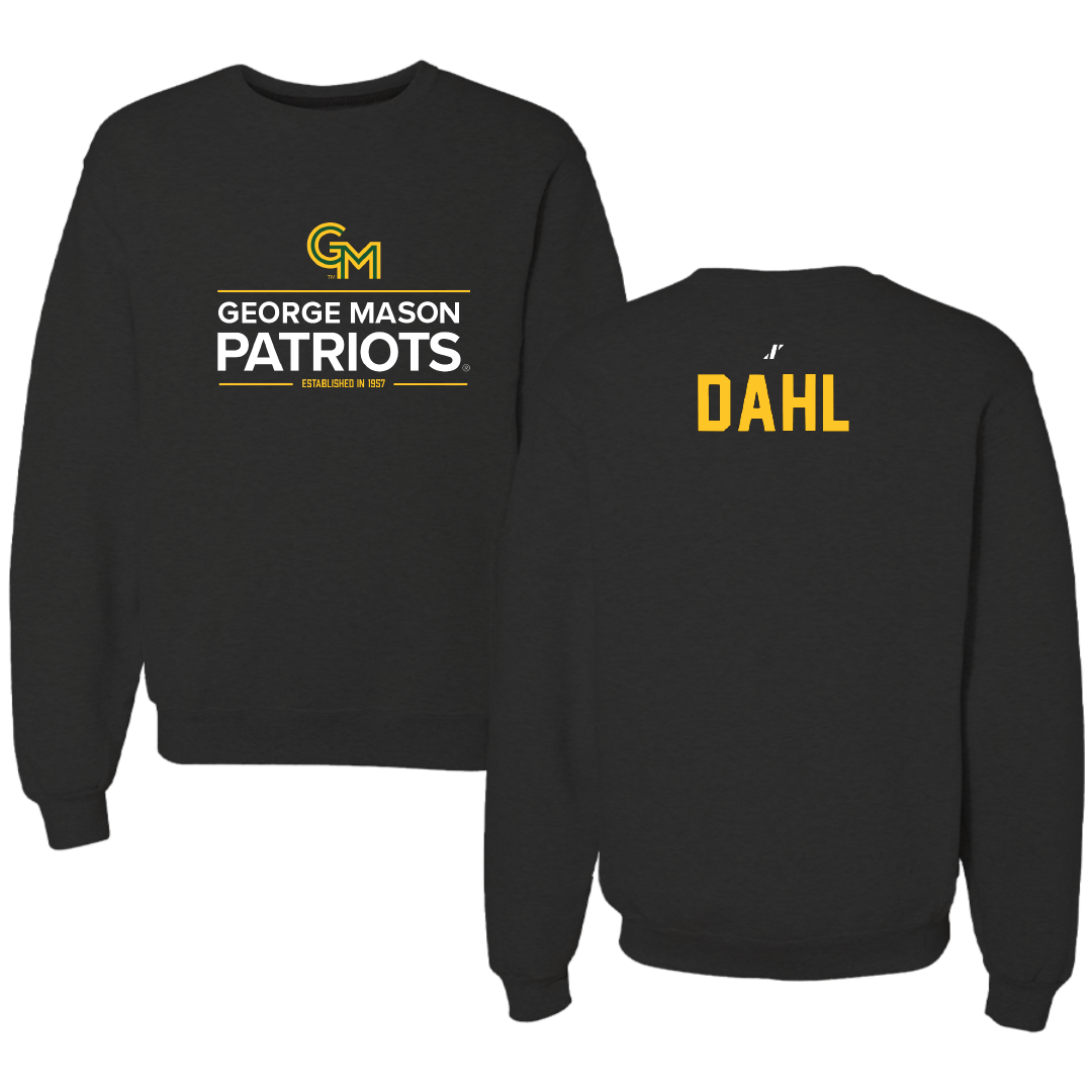 George Mason University Golf Black General Crewneck - Brayden Dahl