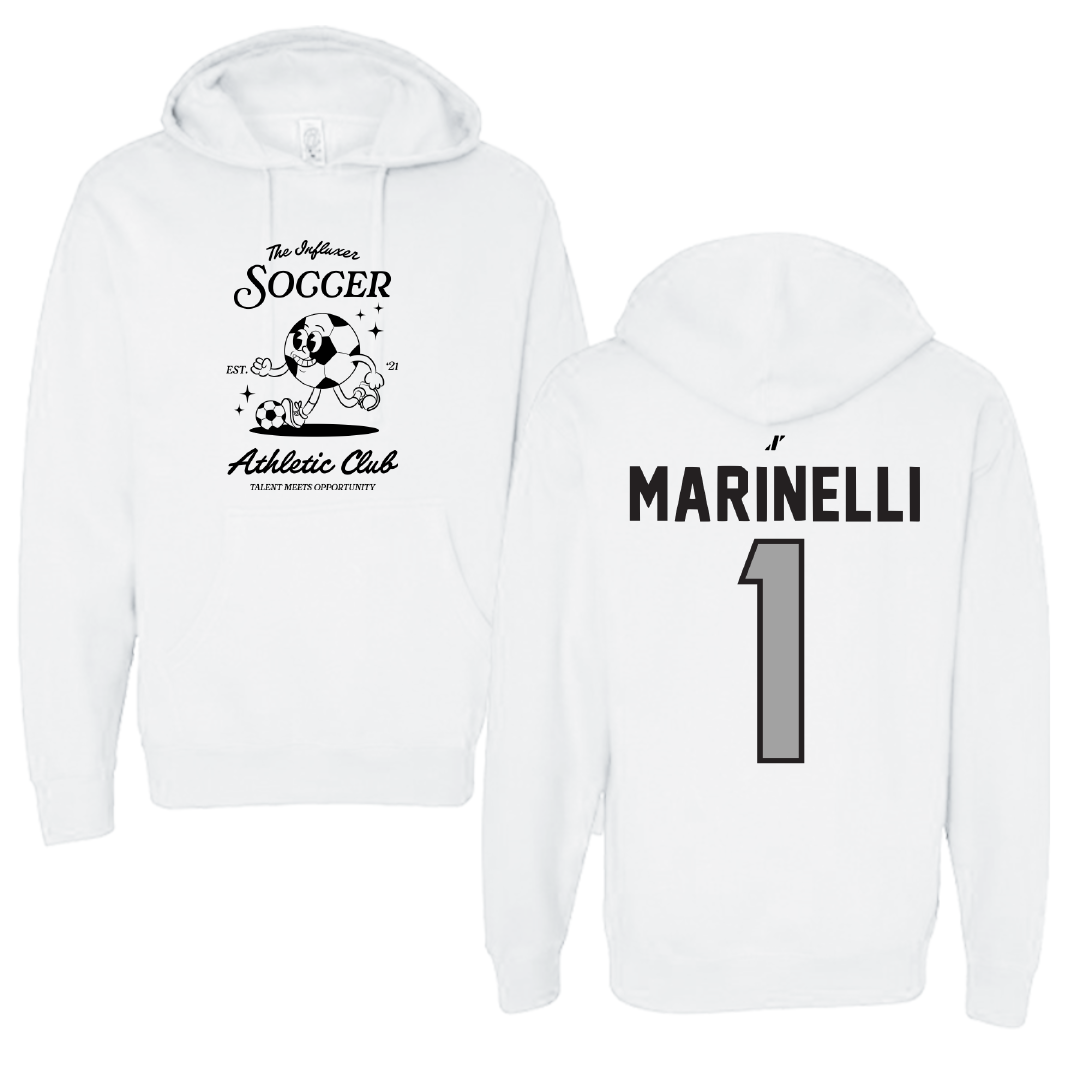 Soccer White Influxer Athletic Club Hoodie - #1 Luca Marinelli