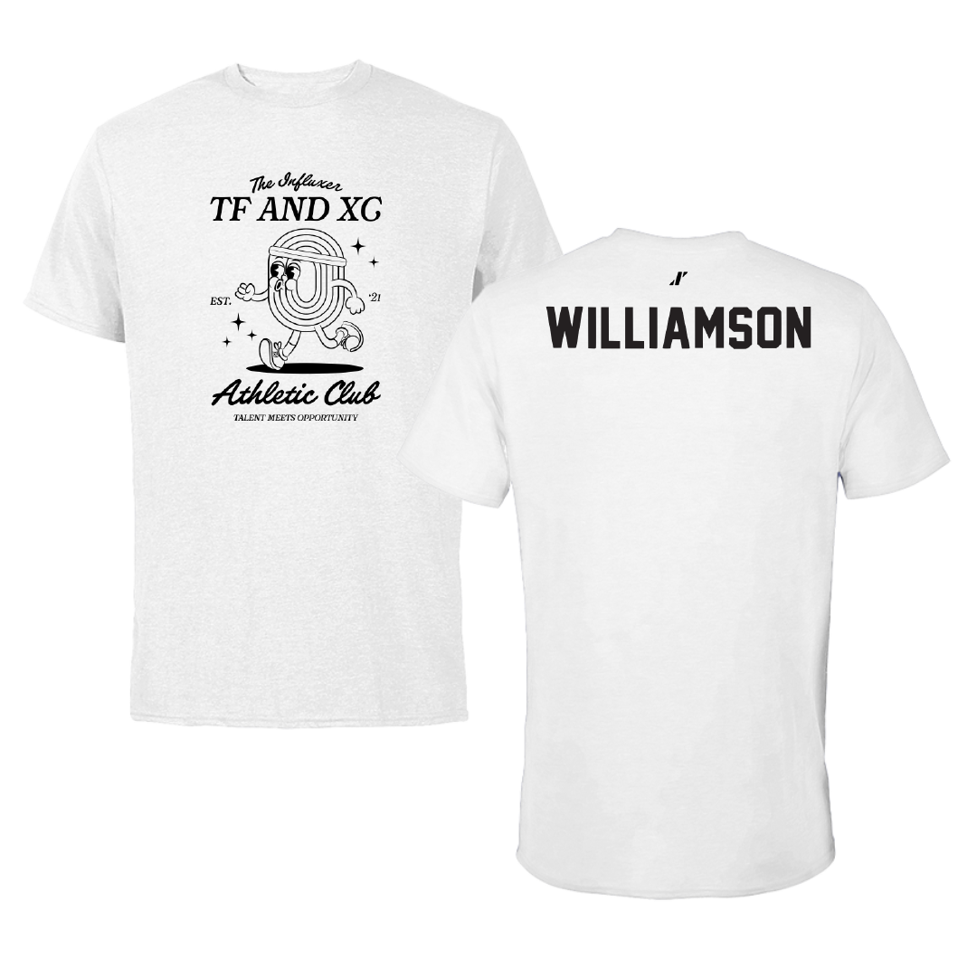 TF and XC White Influxer Athletic Club Tee - Grace Williamson
