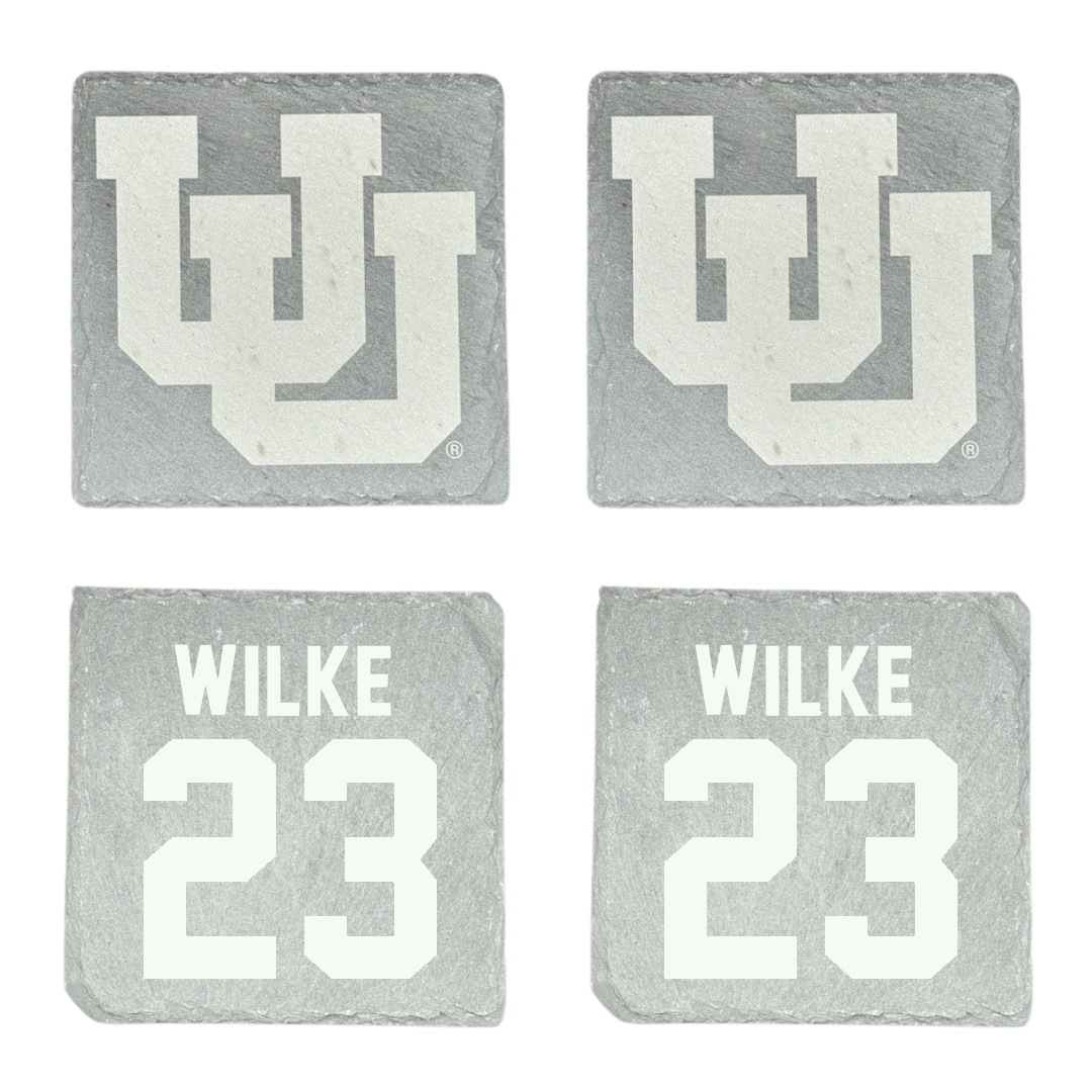 University of Utah Basketball Stone Coaster (4 Pack)  - #23 Maty Wilke