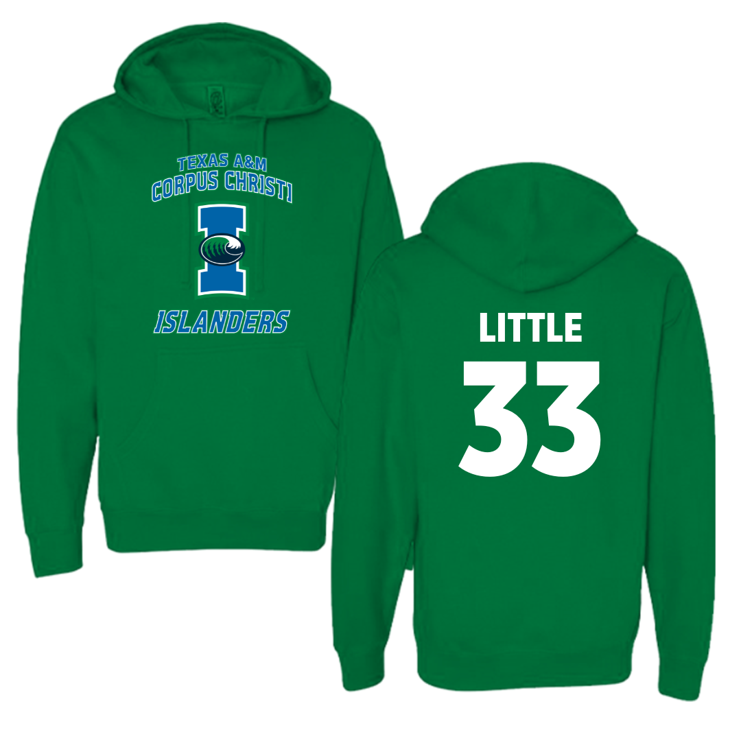 Texas A&M University-Corpus Christi Volleyball Green Hoodie - #33 Tayah Little