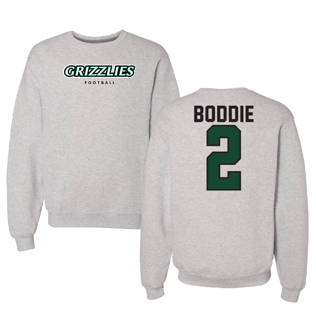 Adams State University Football Gray Grizzlies Crewneck - #2 Daylen Boddie