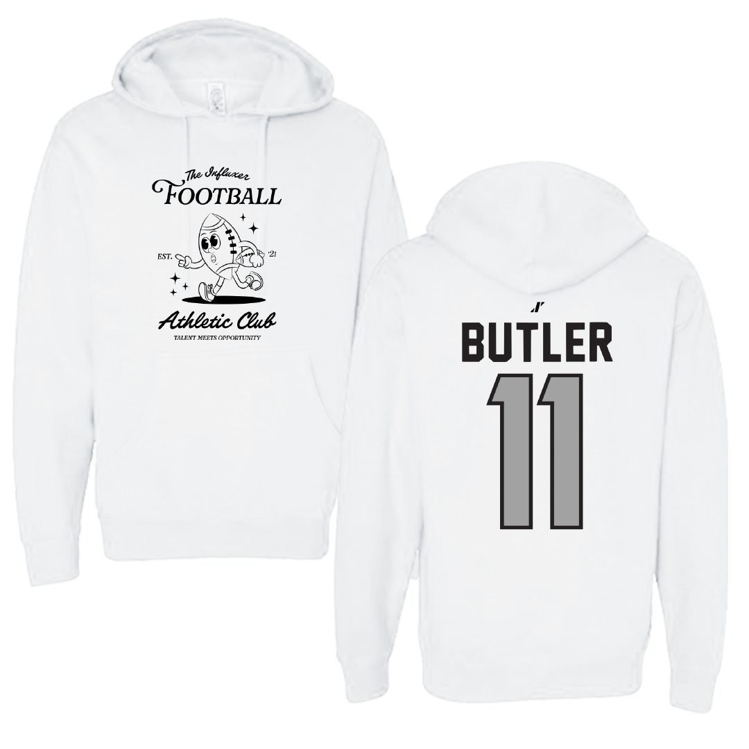 Football White Influxer Athletic Club Hoodie - #11 TJ Butler