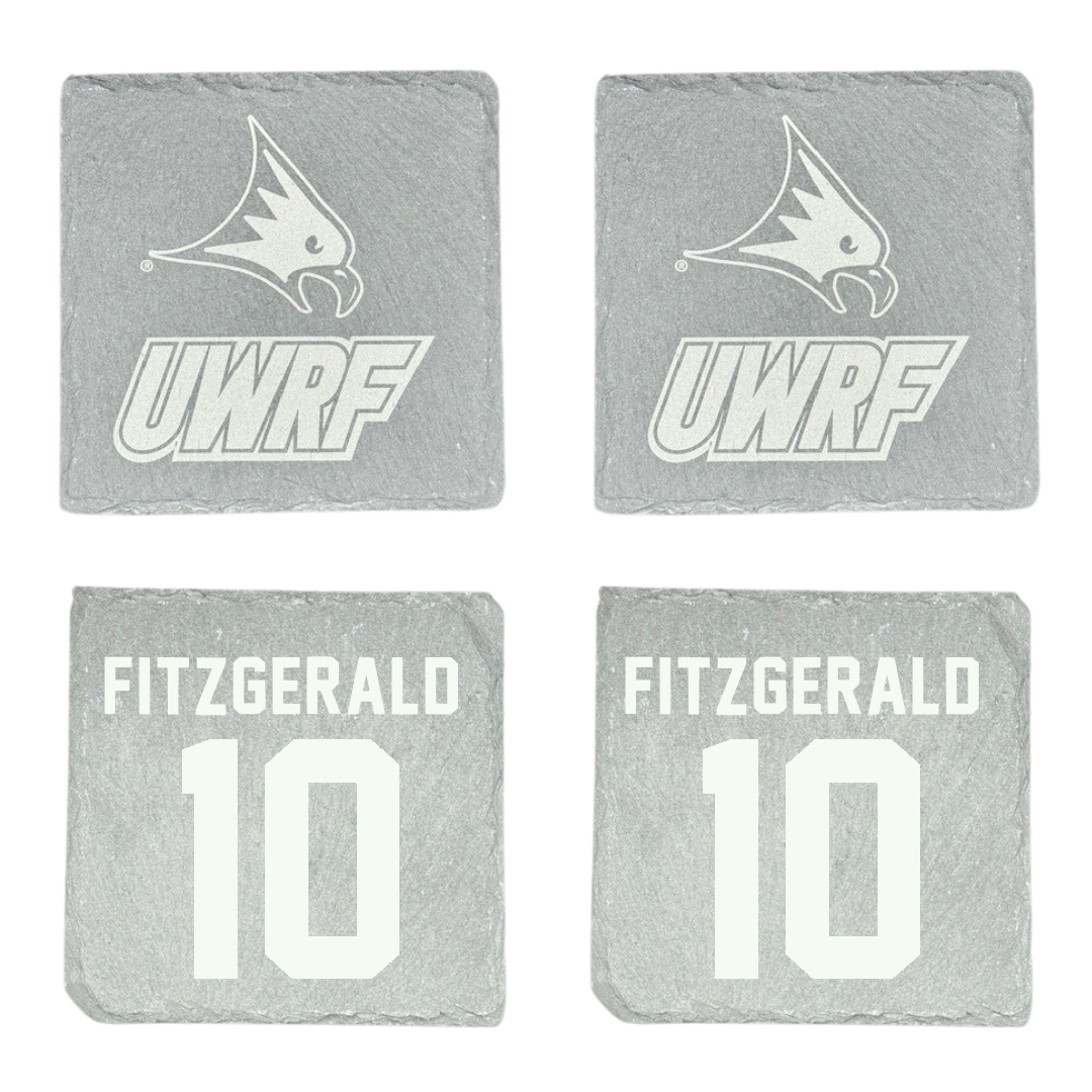 University of Wisconsin-River Falls Football Stone Coaster (4 Pack)  - #10 Cade Fitzgerald
