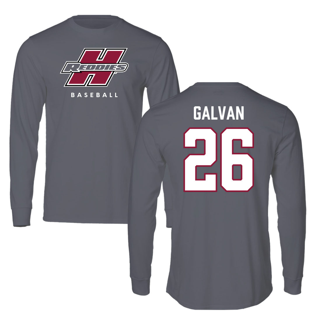 Henderson State University Baseball Gray Performance Long Sleeve - #26 Alex Galvan