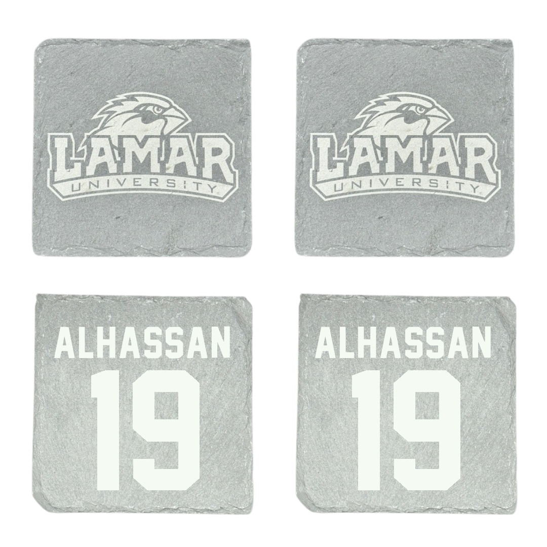Lamar University Soccer Stone Coaster (4 Pack)  - #19 Rafiatu Alhassan