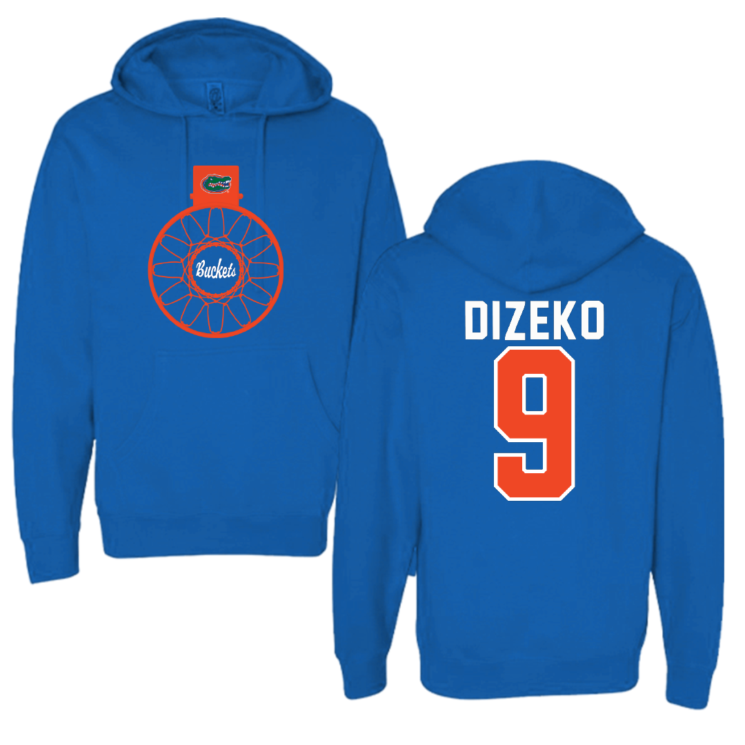 University of Florida Basketball Blue Buckets Hoodie - #9 Alexia Dizeko