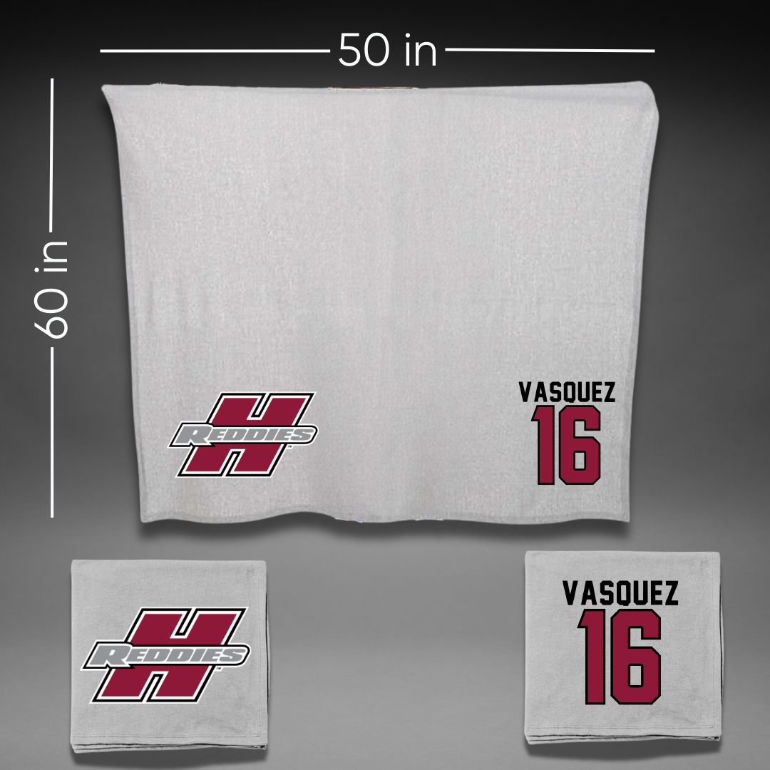 Henderson State University Baseball Gray Blanket - #16 Julio Vasquez
