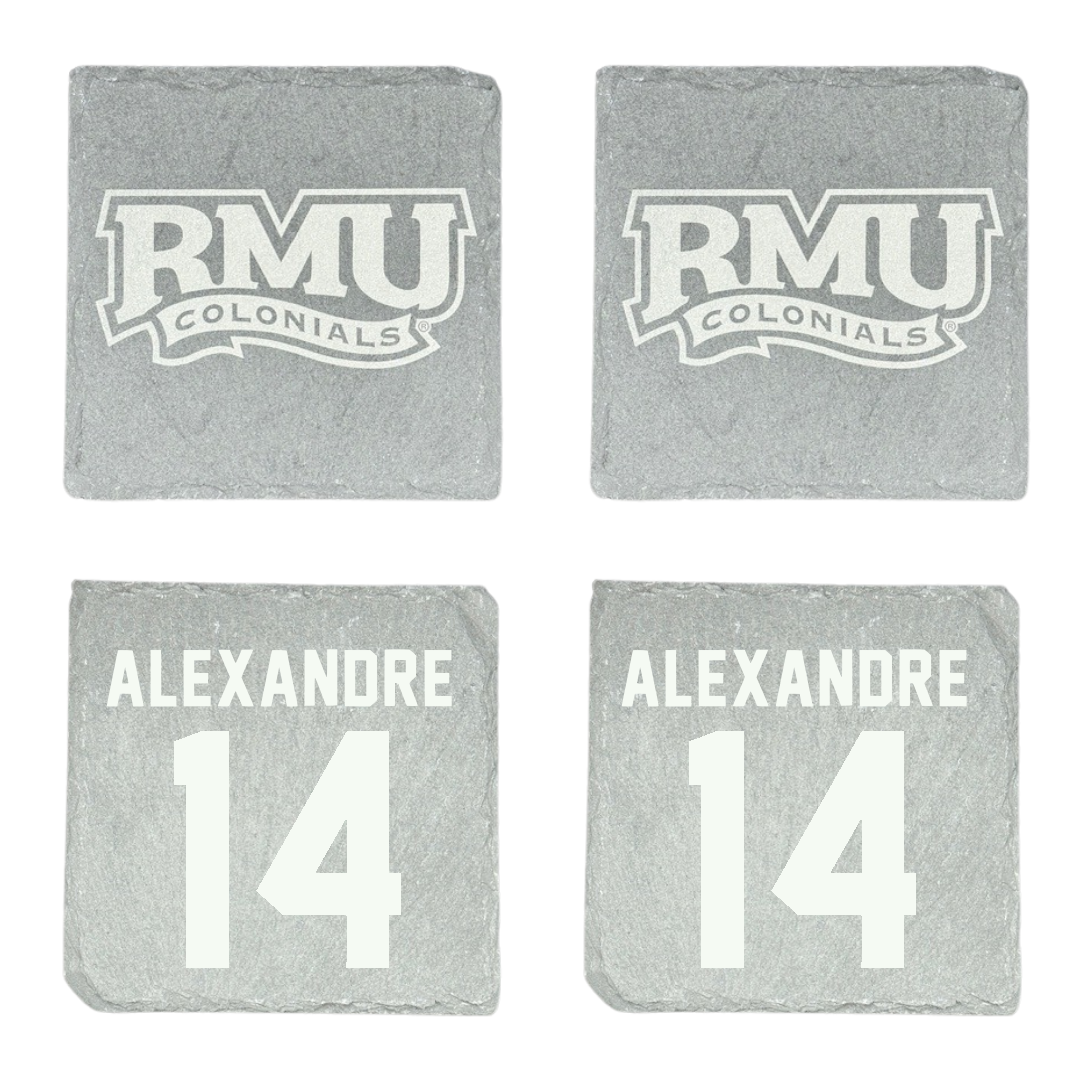Robert Morris University Soccer Stone Coaster (4 Pack)  - #14 Chase Alexandre
