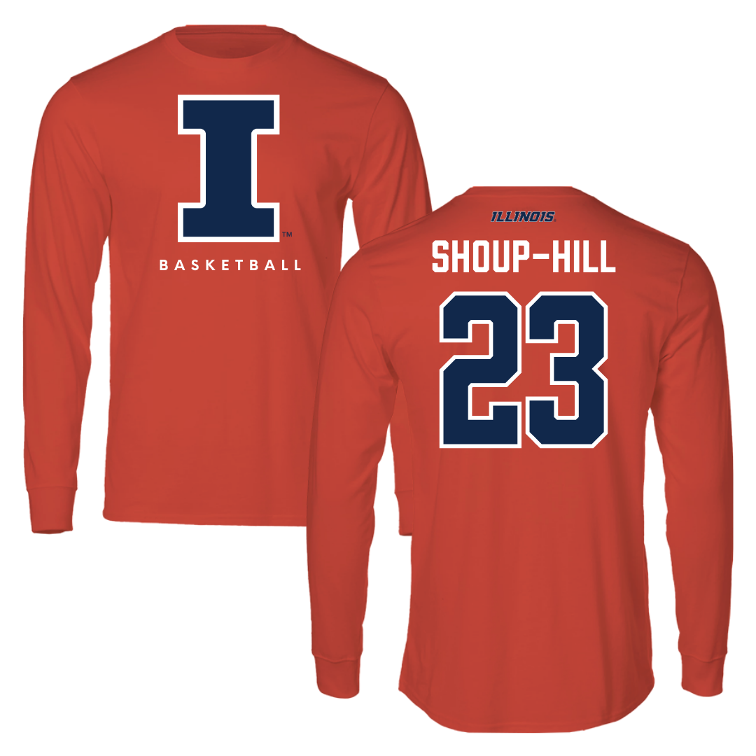 University of Illinois Basketball Orange Long Sleeve - #23 Brynn Shoup-Hill