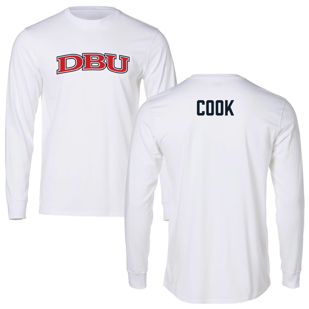 Dallas Baptist University Cheer White Performance Long Sleeve - Janae Cook