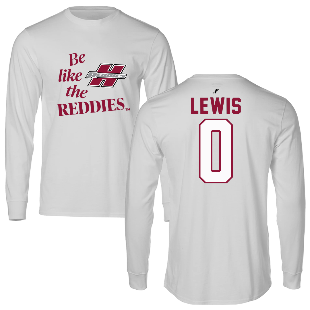 Henderson State University Football Light Gray Be Like Us Performance Long Sleeve - #0 Gary Lewis