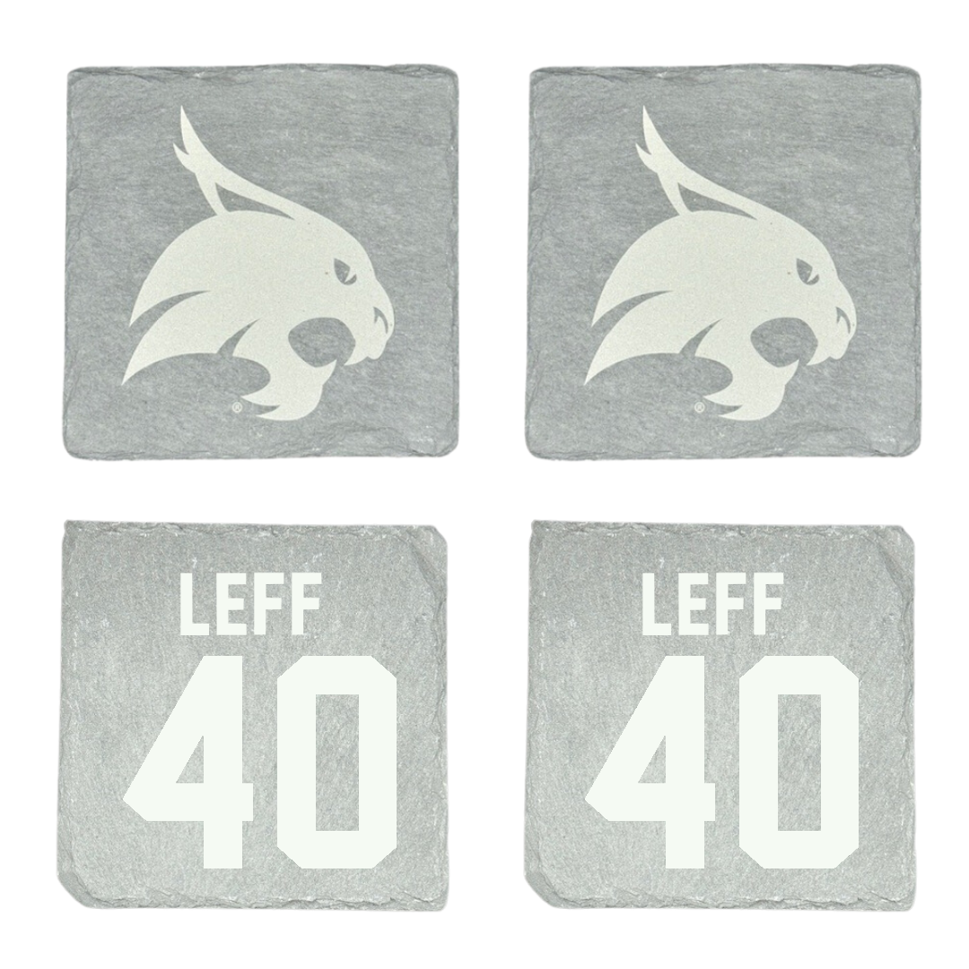 Texas State University Basketball Stone Coaster (4 Pack)  - #40 Nicole Leff