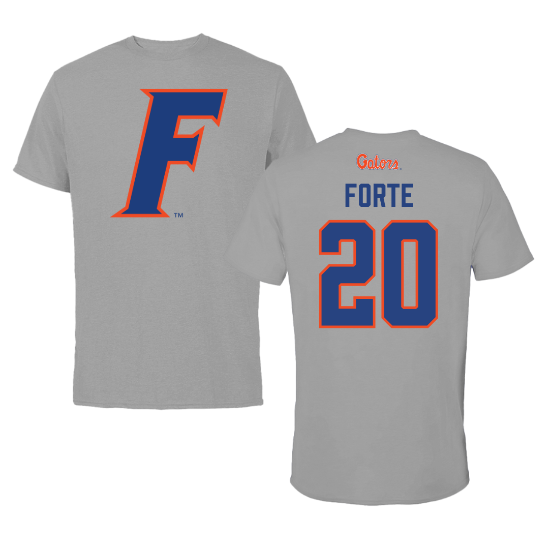 University of Florida Lacrosse Dark Gray Tee - #20 Celeste Forte