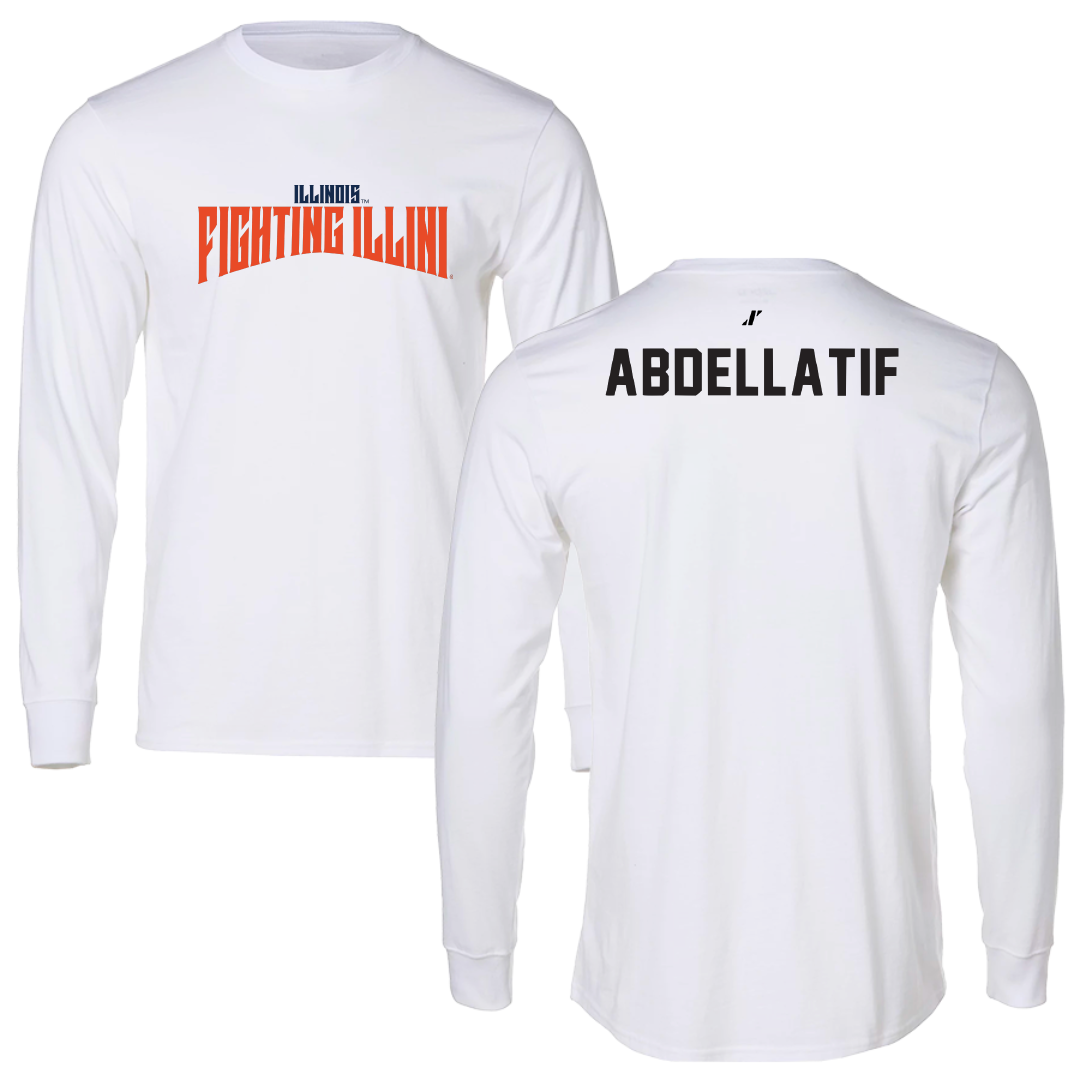 University of Illinois TF and XC White Classic Long Sleeve - Noor Abdellatif