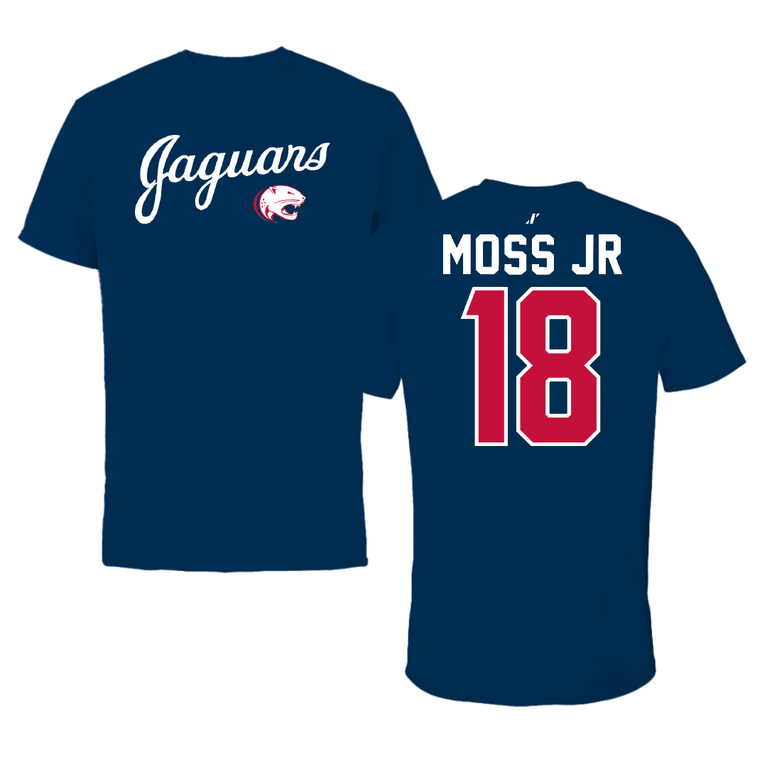 University of South Alabama Football Navy General Performance Tee - #18 RJ Moss Jr