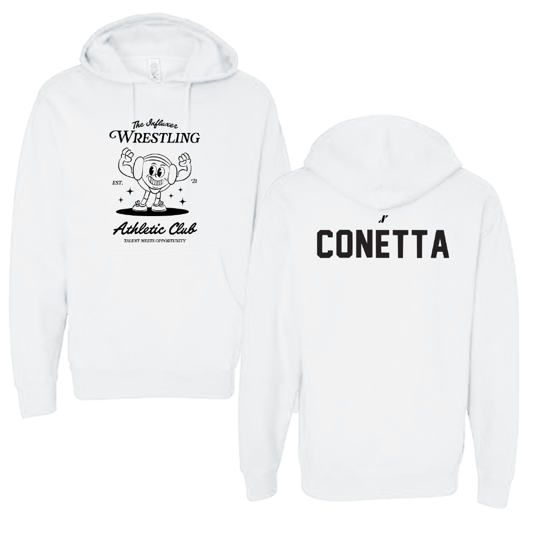 Wrestling White Influxer Athletic Club Hoodie - Anthony Conetta