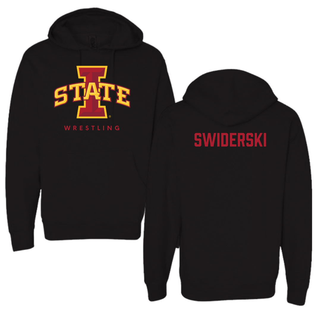 Iowa State University Wrestling Black Hoodie - Casey Swiderski