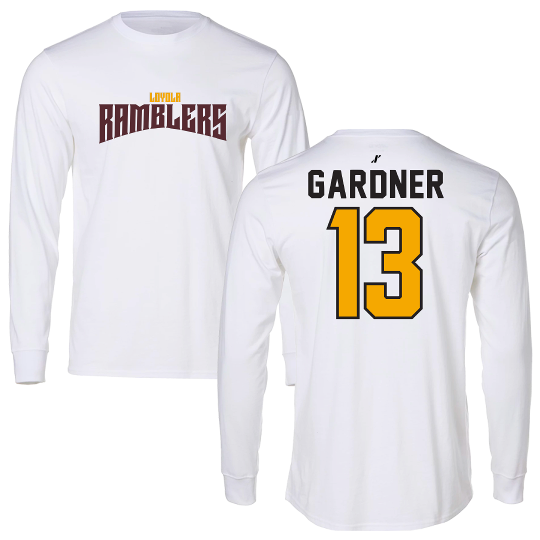 Loyola University-Chicago Volleyball White Classic Long Sleeve - #13 Olivia Gardner