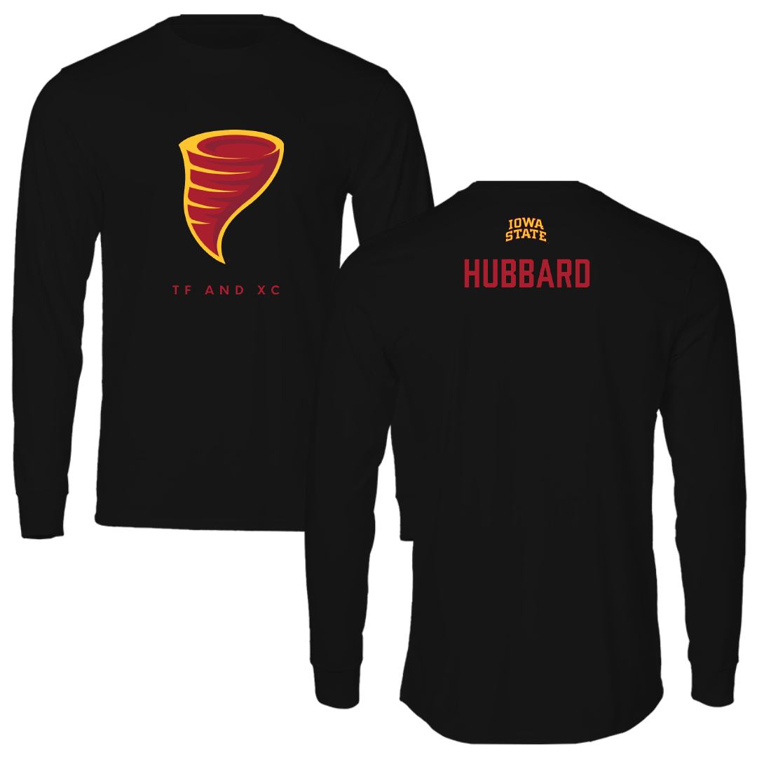 Iowa State University TF and XC Black Performance Long Sleeve - Camryn Hubbard