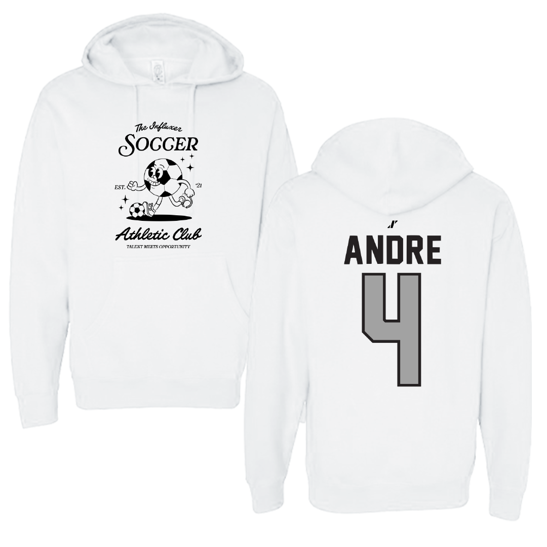 Soccer White Influxer Athletic Club Hoodie - #4 Lauren Andre