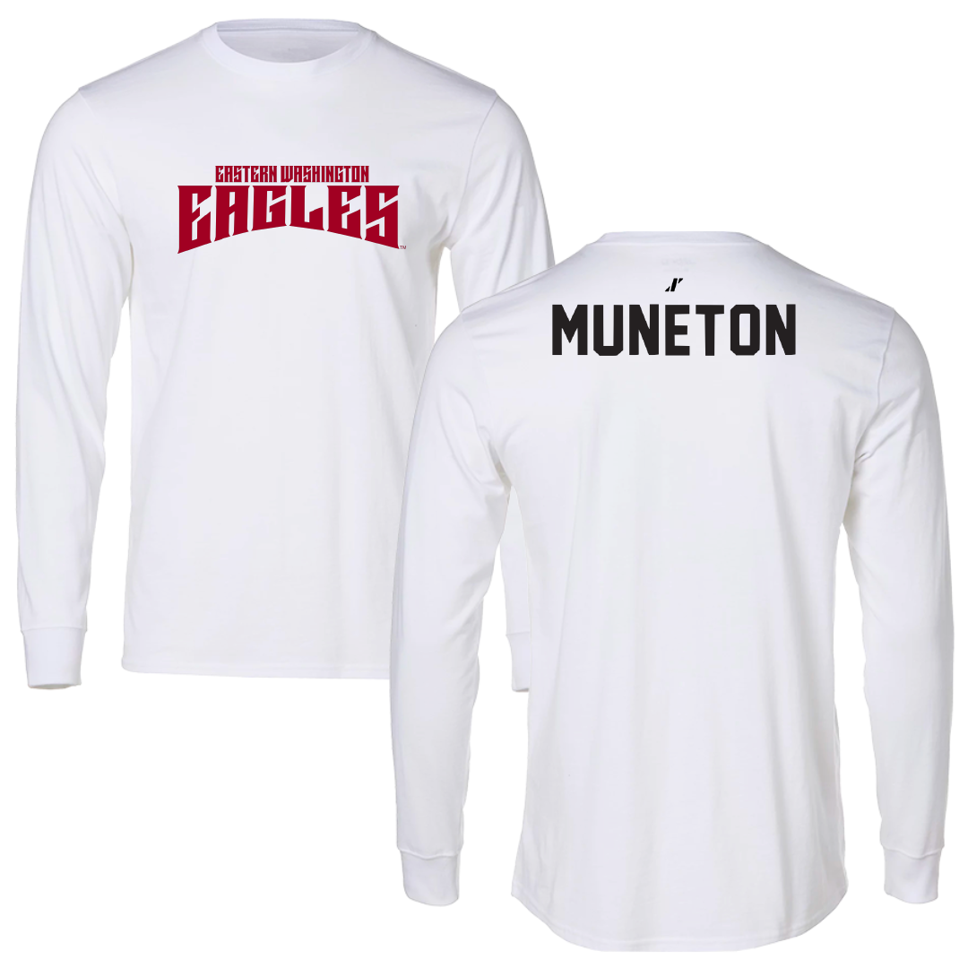 Eastern Washington University TF and XC White Classic Performance Long Sleeve - Jasmin Muneton
