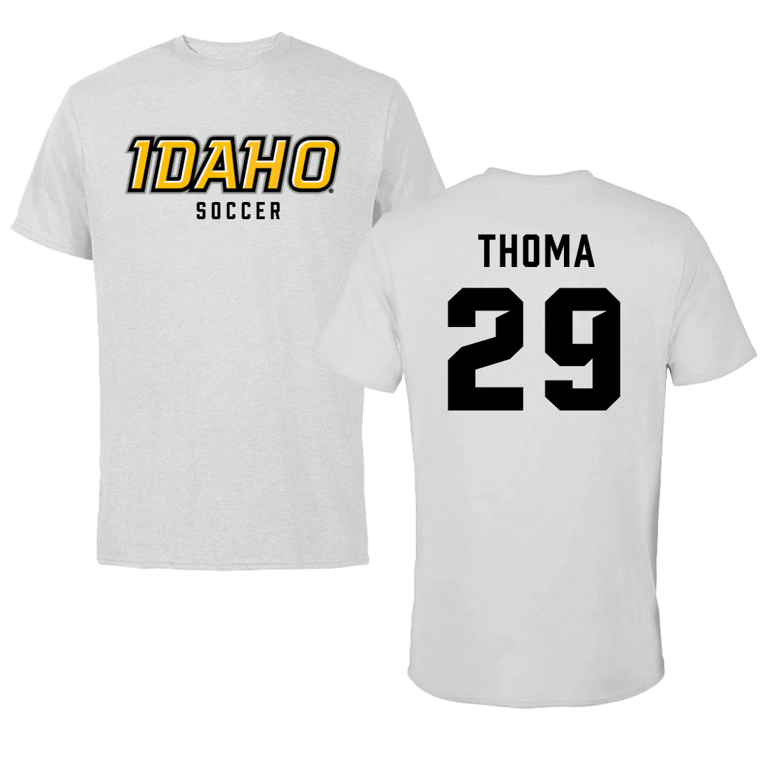 University of Idaho Soccer Gray Performance Tee - #29 Isabelle Thoma