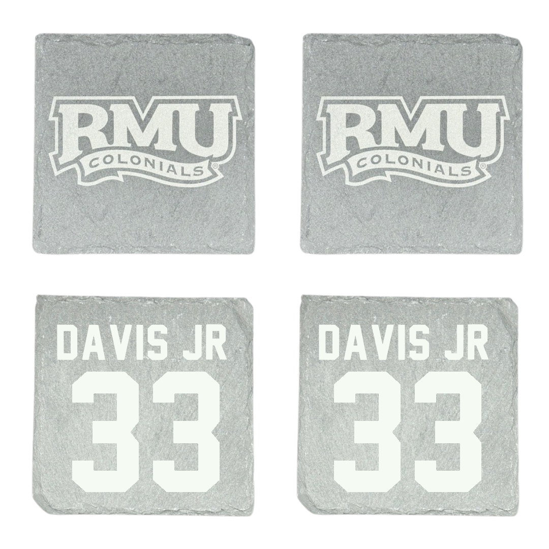 Robert Morris University Football Stone Coaster (4 Pack)  - #33 Greg Davis Jr