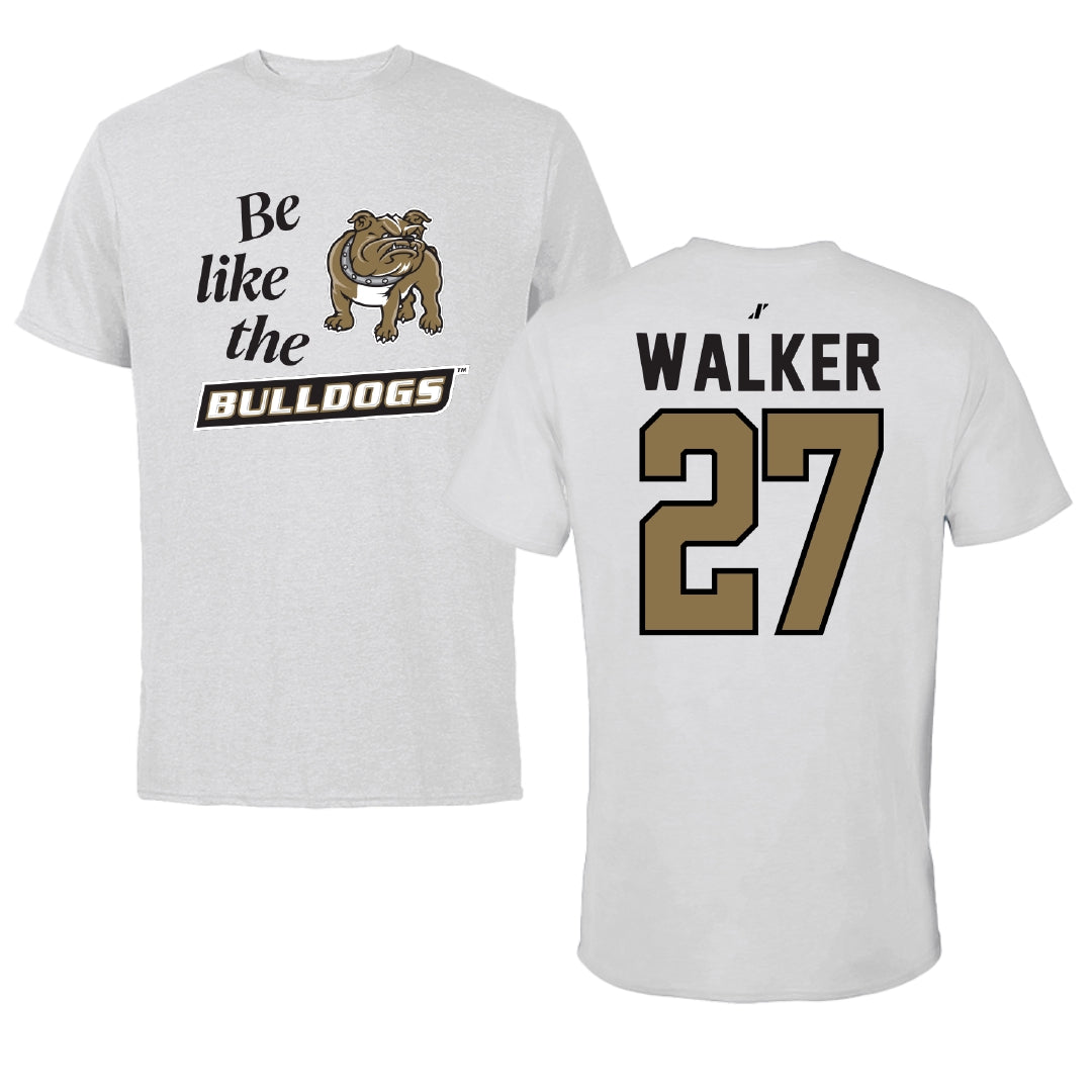 Bryant University Football Light Gray Be Like Us Performance Tee - #27 Dedric Walker