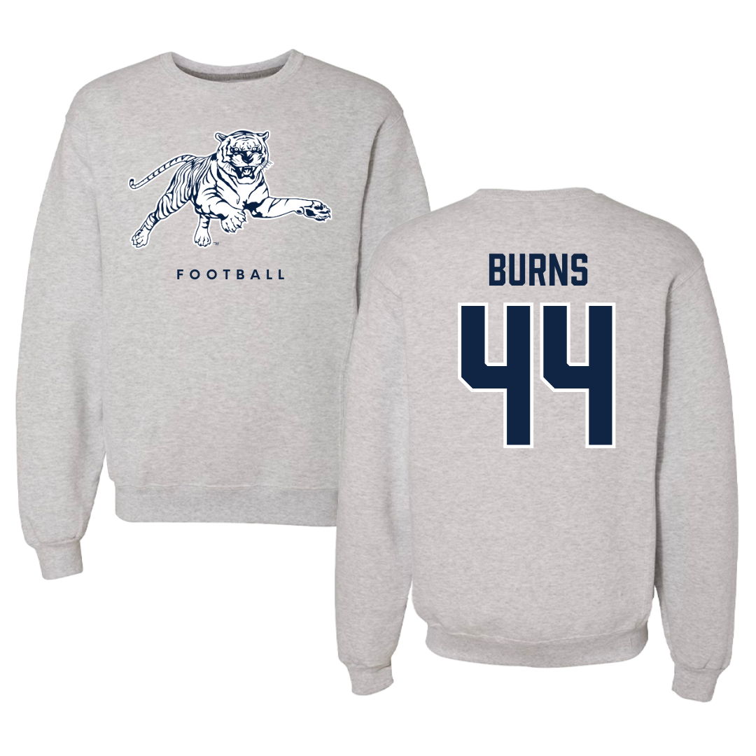 Jackson State University Football Gray Crewneck - #44 Hunter Burns