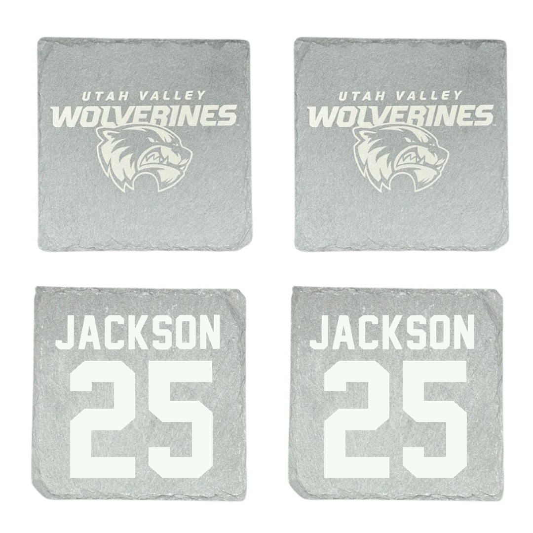 Utah Valley University Soccer Stone Coaster (4 Pack)  - #25 Nixan Jackson