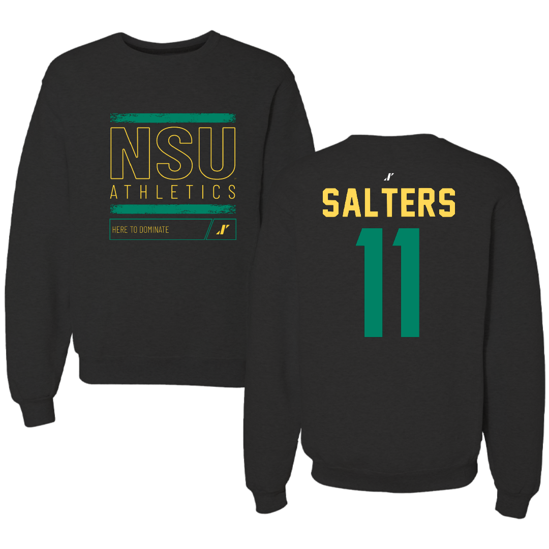 Norfolk State University Baseball Black Dominate Crewneck - #11 Ian Salters