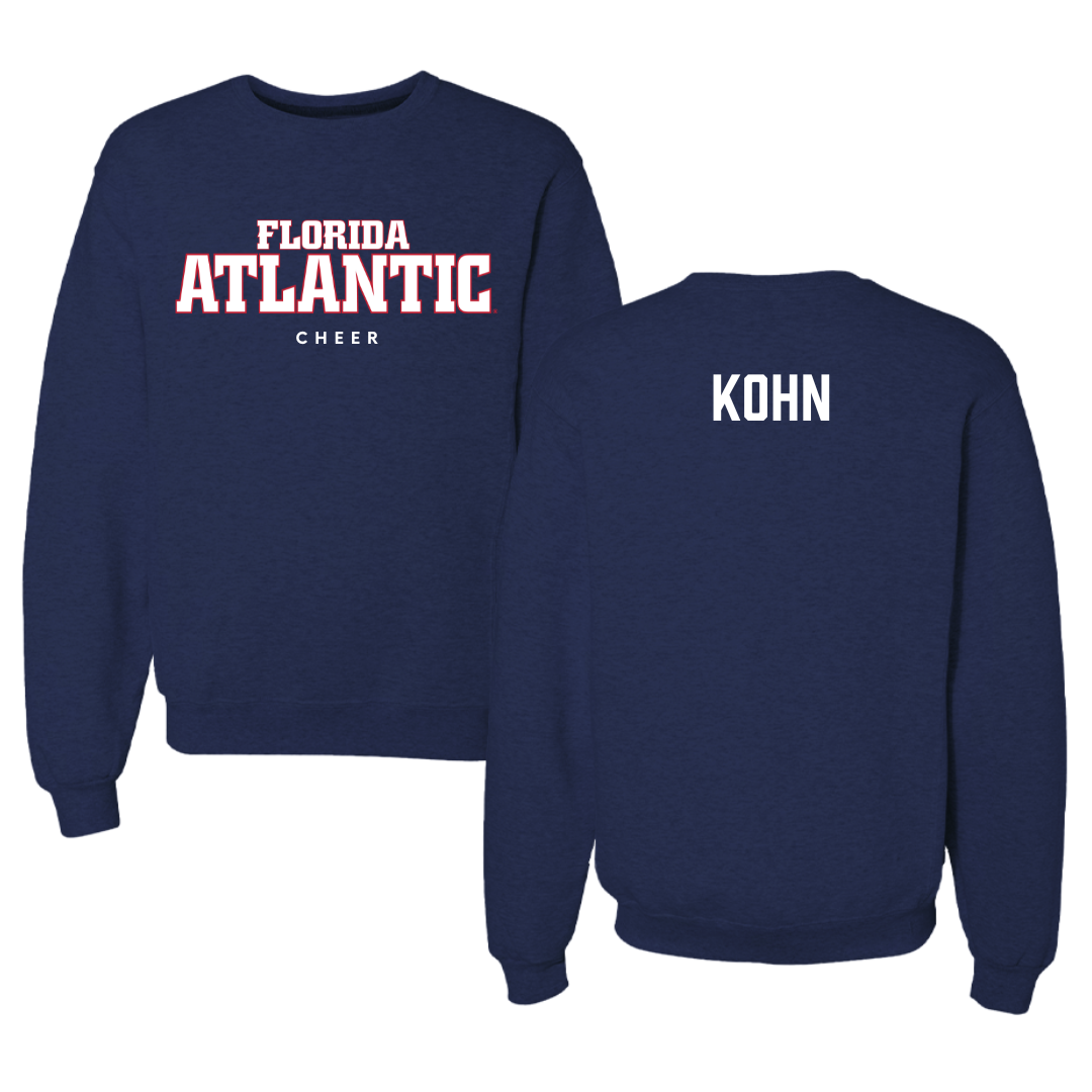 Florida Atlantic University Cheer Navy Crewneck - Gianna Kohn