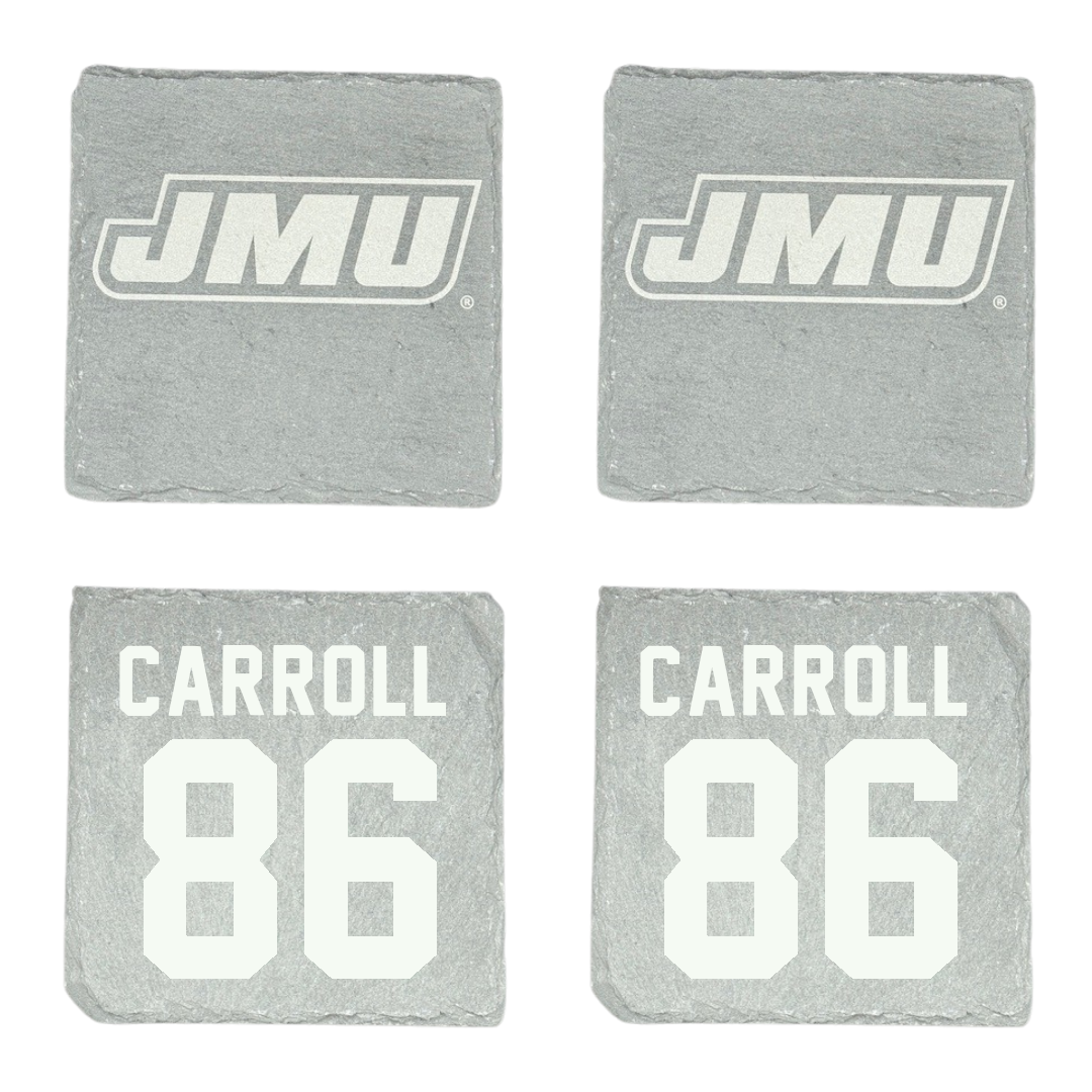 James Madison University Football Stone Coaster (4 Pack)  - #86 Collin Carroll