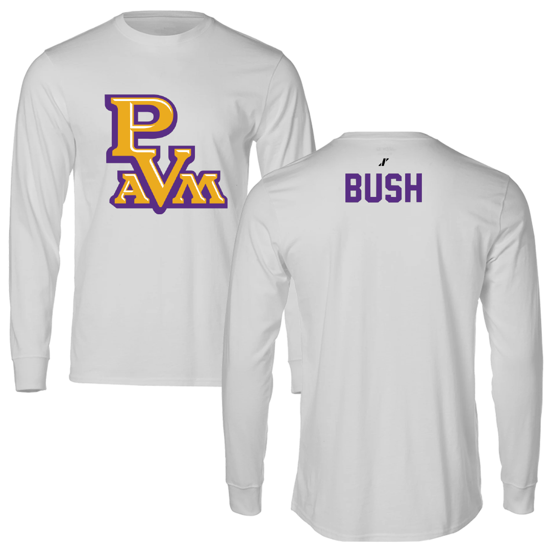 Prairie View A&M University Basketball Light Gray Long Sleeve - Braelon Bush