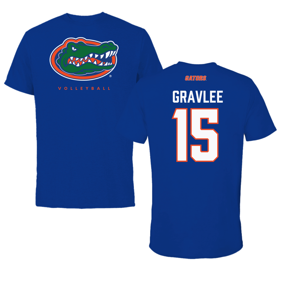 University of Florida Volleyball Blue Tee - #15 Madi Gravlee
