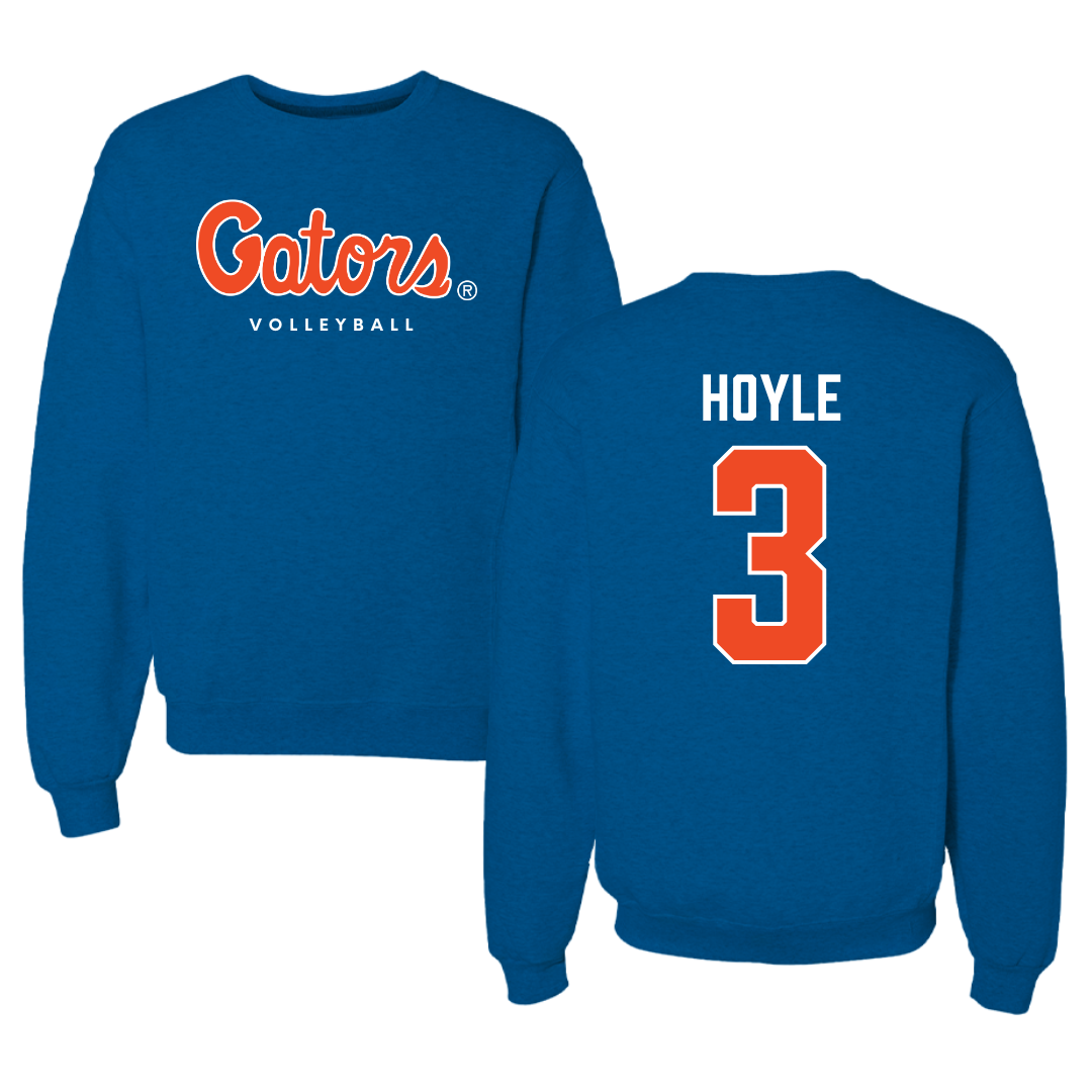 University of Florida Volleyball Royal Blue Crewneck - #3 Emerson Hoyle