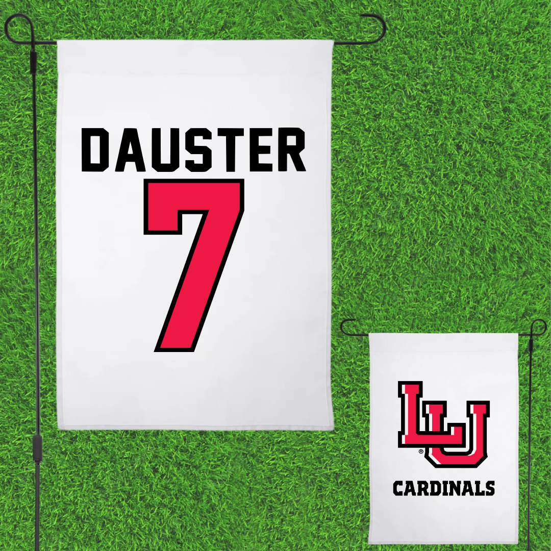 Lamar University Volleyball White Garden Flag - #7 Christina Dauster