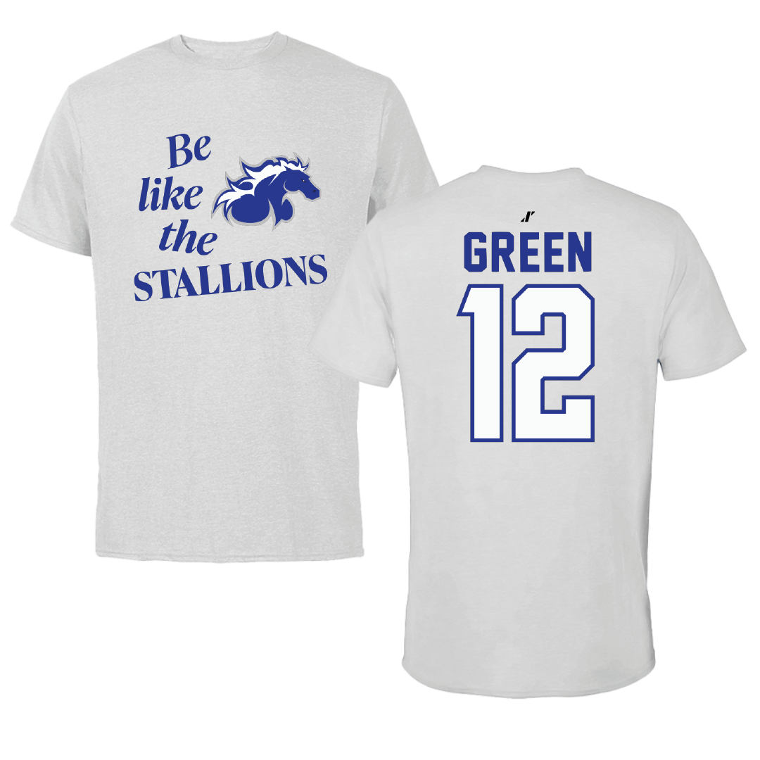 North American University Basketball Light Gray Be Like Us Performance Tee - #12 Desmond Green