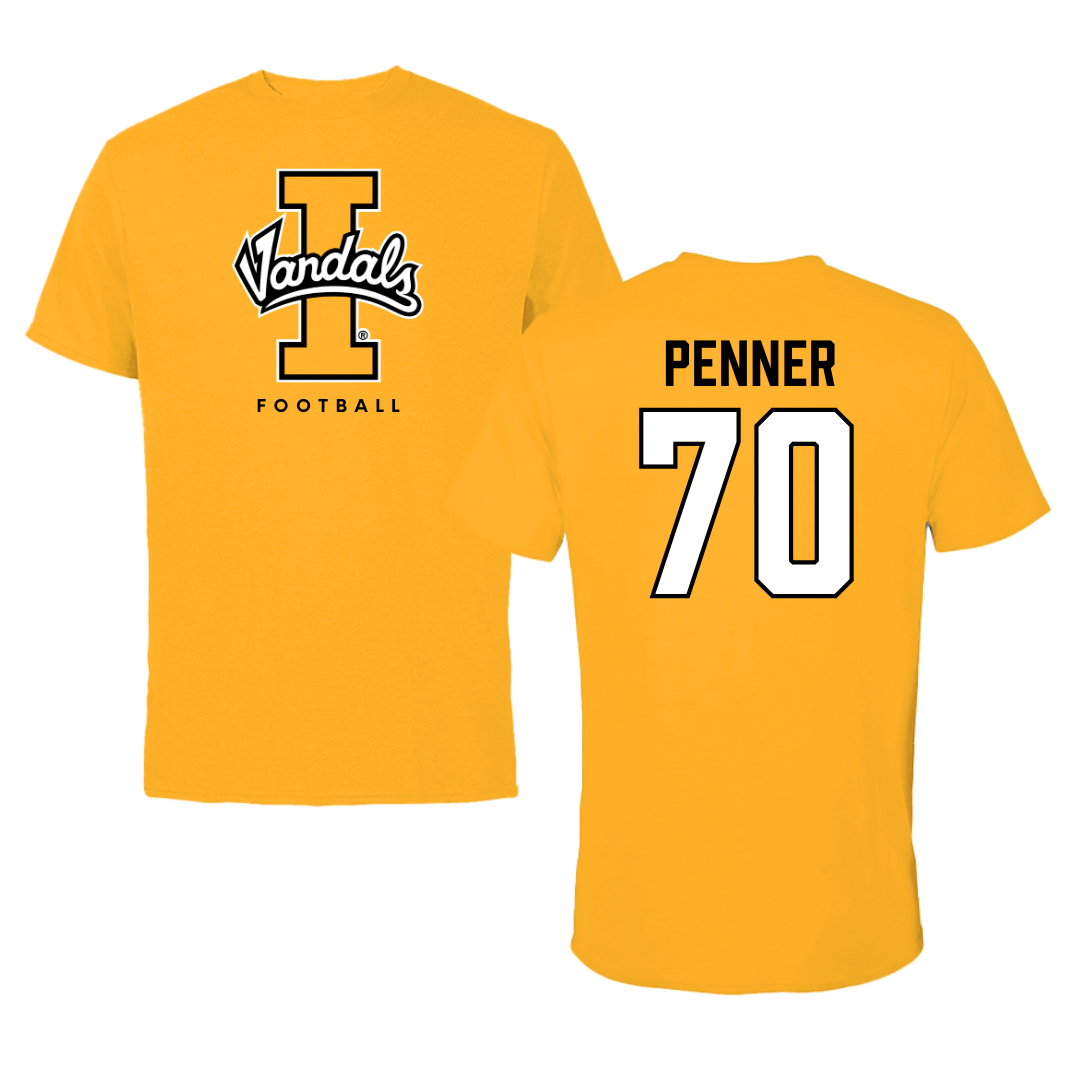 University of Idaho Football Gold Performance Tee - #70 Zach Penner