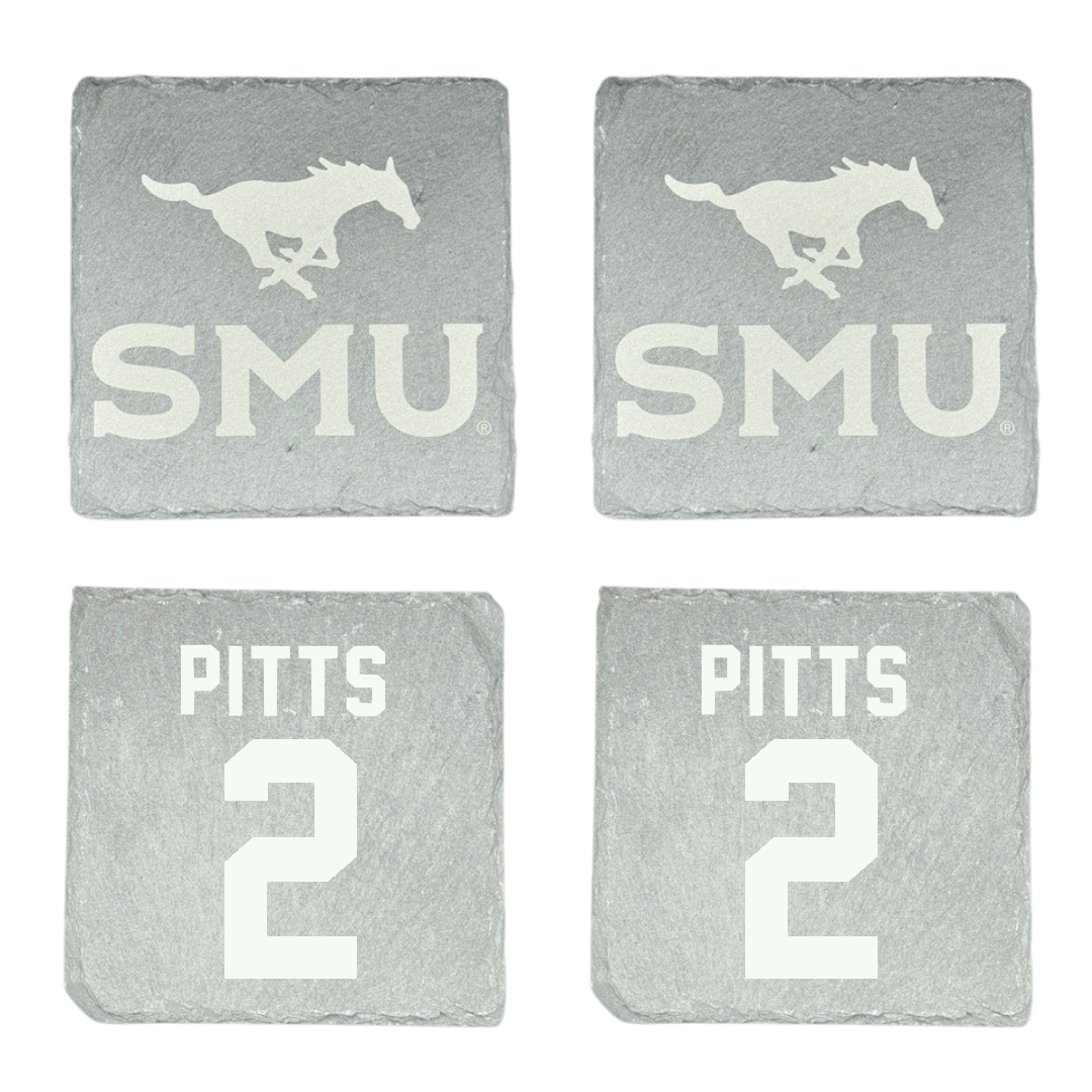 Southern Methodist University Basketball Stone Coaster (4 Pack)  - #2 TK Pitts