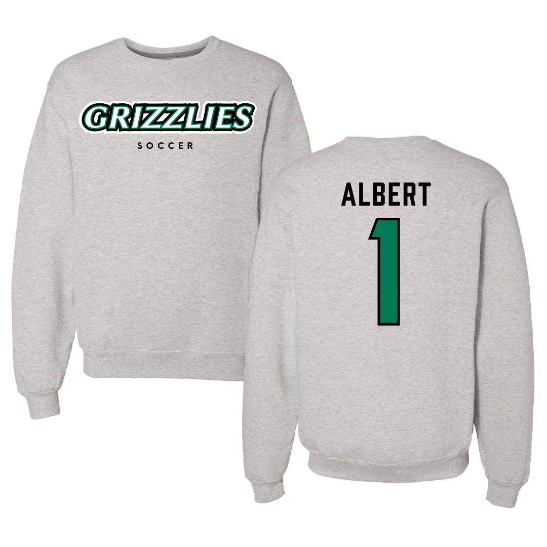 Adams State University Soccer Gray Grizzlies Crewneck - #1 Lianna Albert