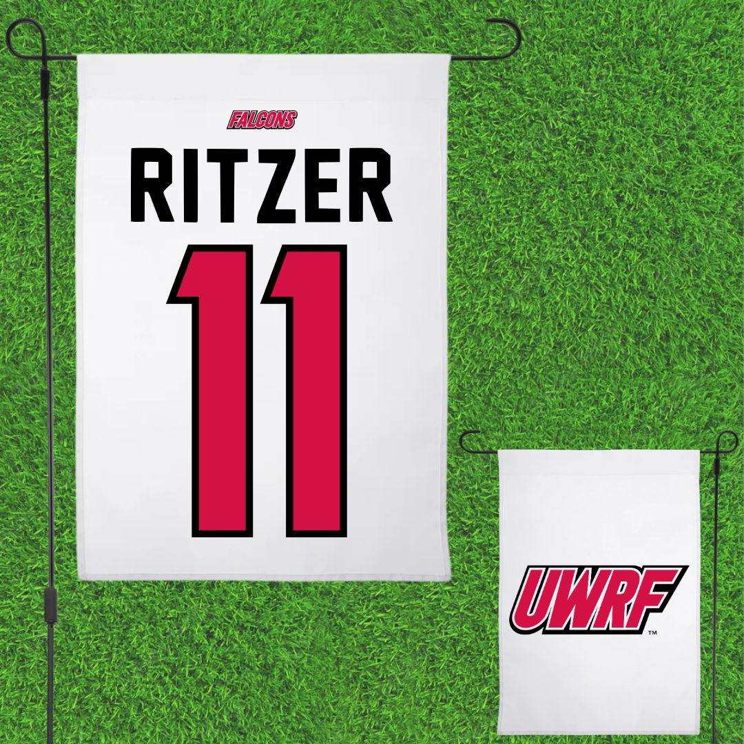 University of Wisconsin-River Falls Basketball White Garden Flag - #11 Jenna Ritzer
