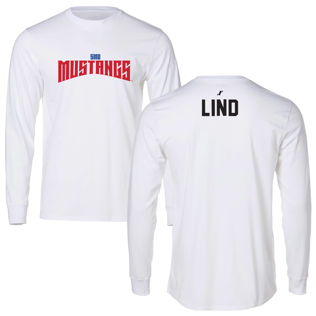 Southern Methodist University Swimming & Diving White Classic Long Sleeve - Olivia Lind