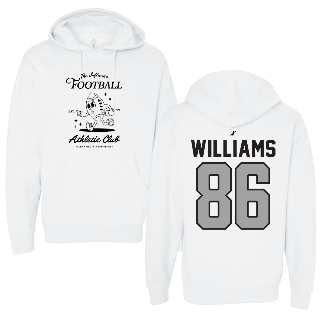 Football White Influxer Athletic Club Hoodie - #86 Mike Williams