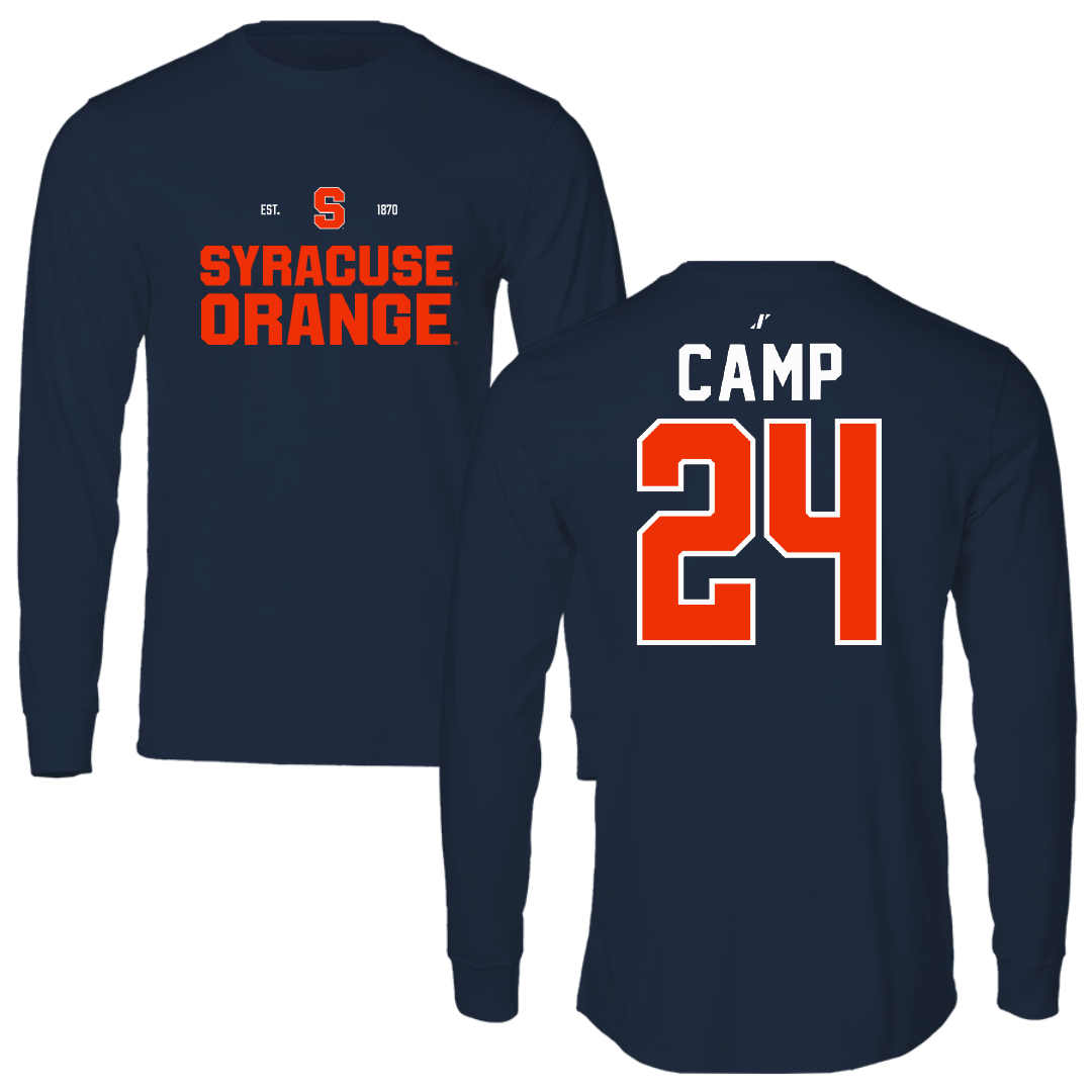 Syracuse University Basketball Navy General Long Sleeve - #24 Dominique Camp