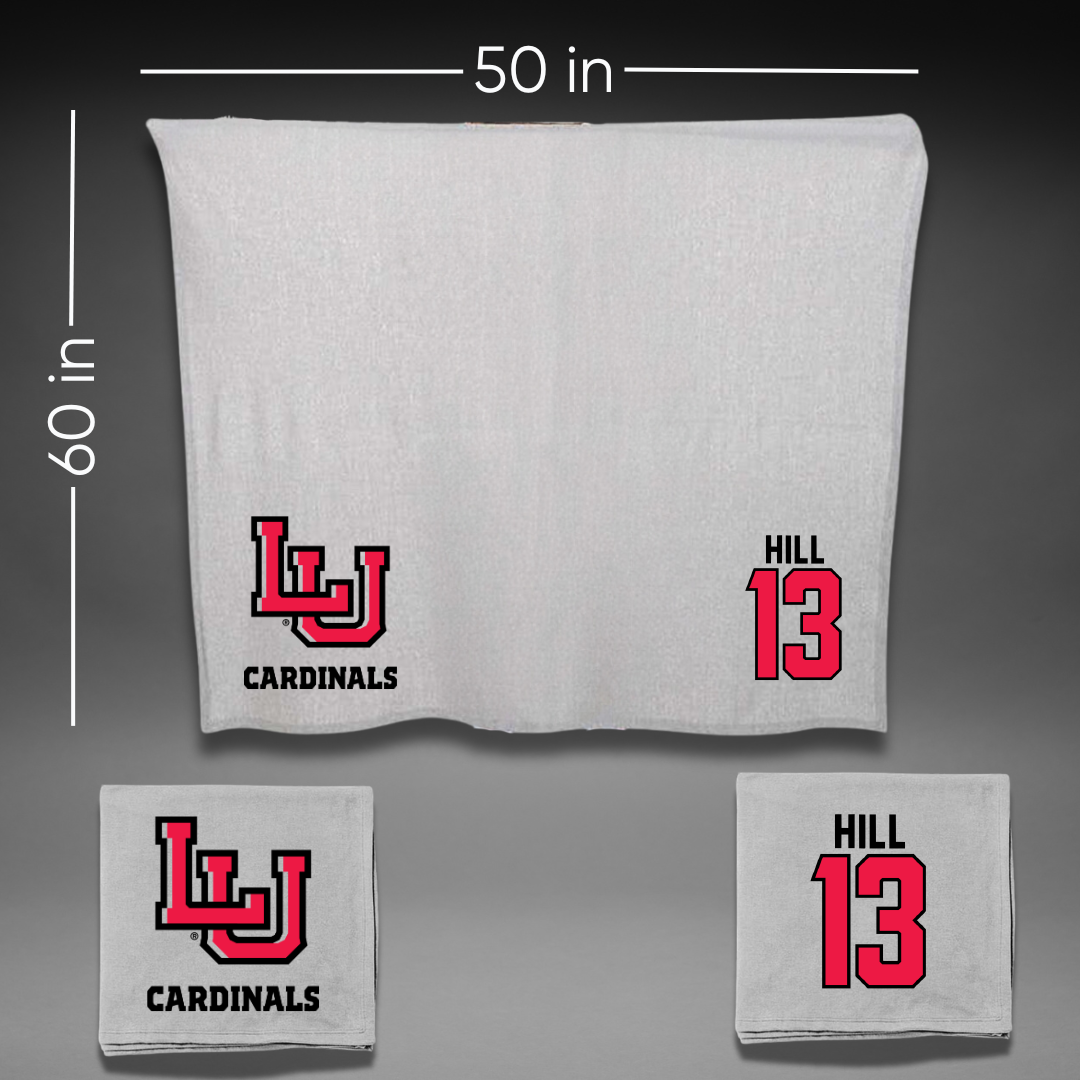 Lamar University Basketball Gray Blanket - #13 Taliah Hill